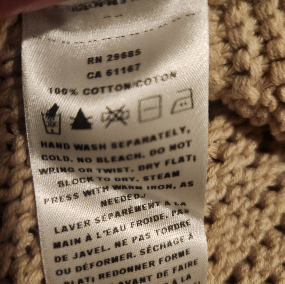 Pendelton Cozy Beige Knit Sweater Small - Picture 4 of 5